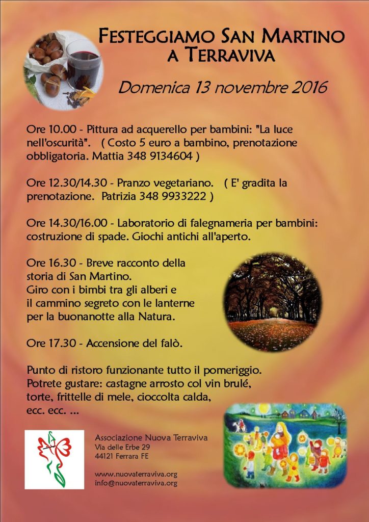 Festeggiamo San Martino a Terraviva @ Associazione Nuova Terraviva | Ferrara | Emilia-Romagna | Italia