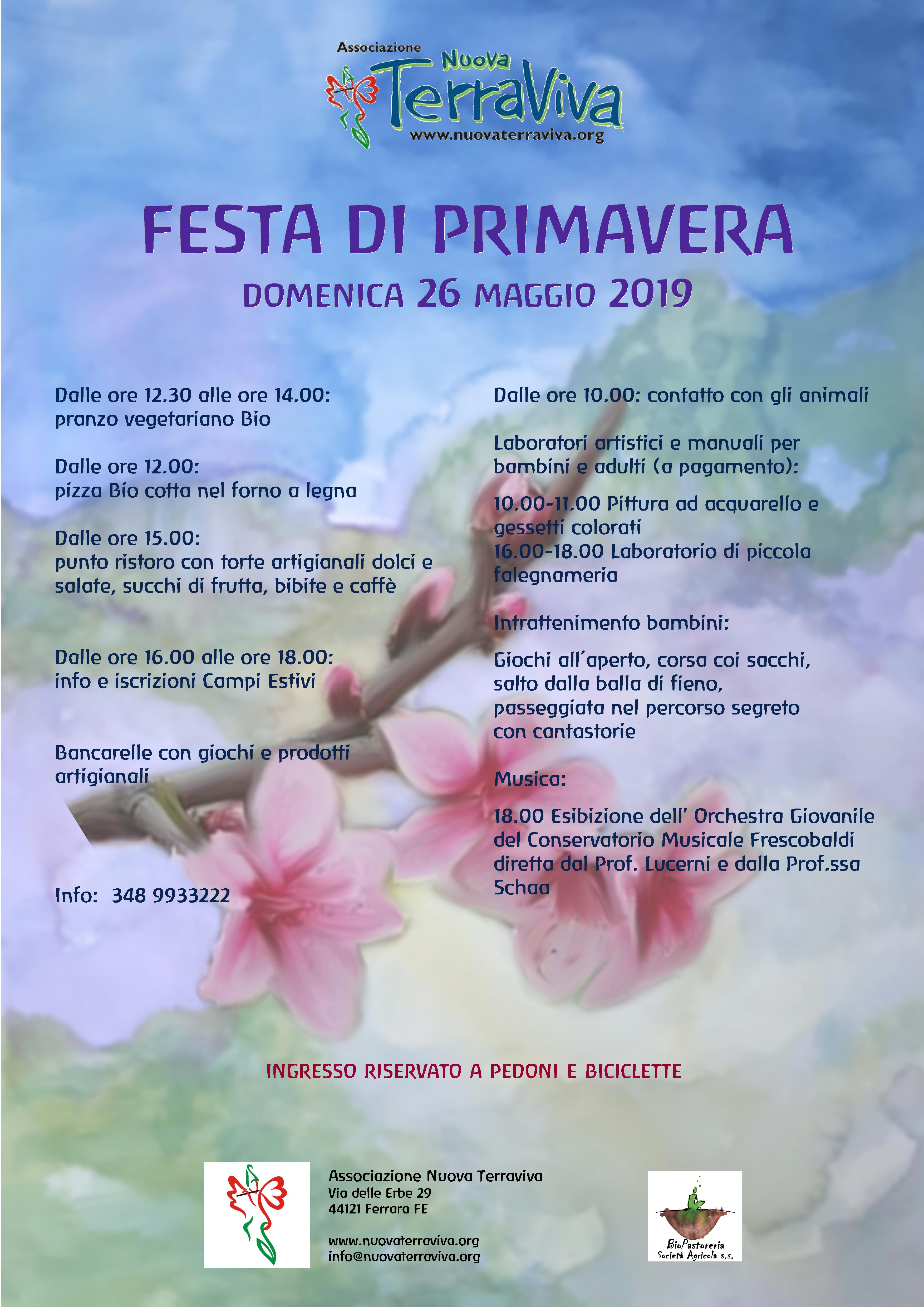 Festa di Primavera @ Associazione Nuova Terraviva | Ferrara | Emilia-Romagna | Italia